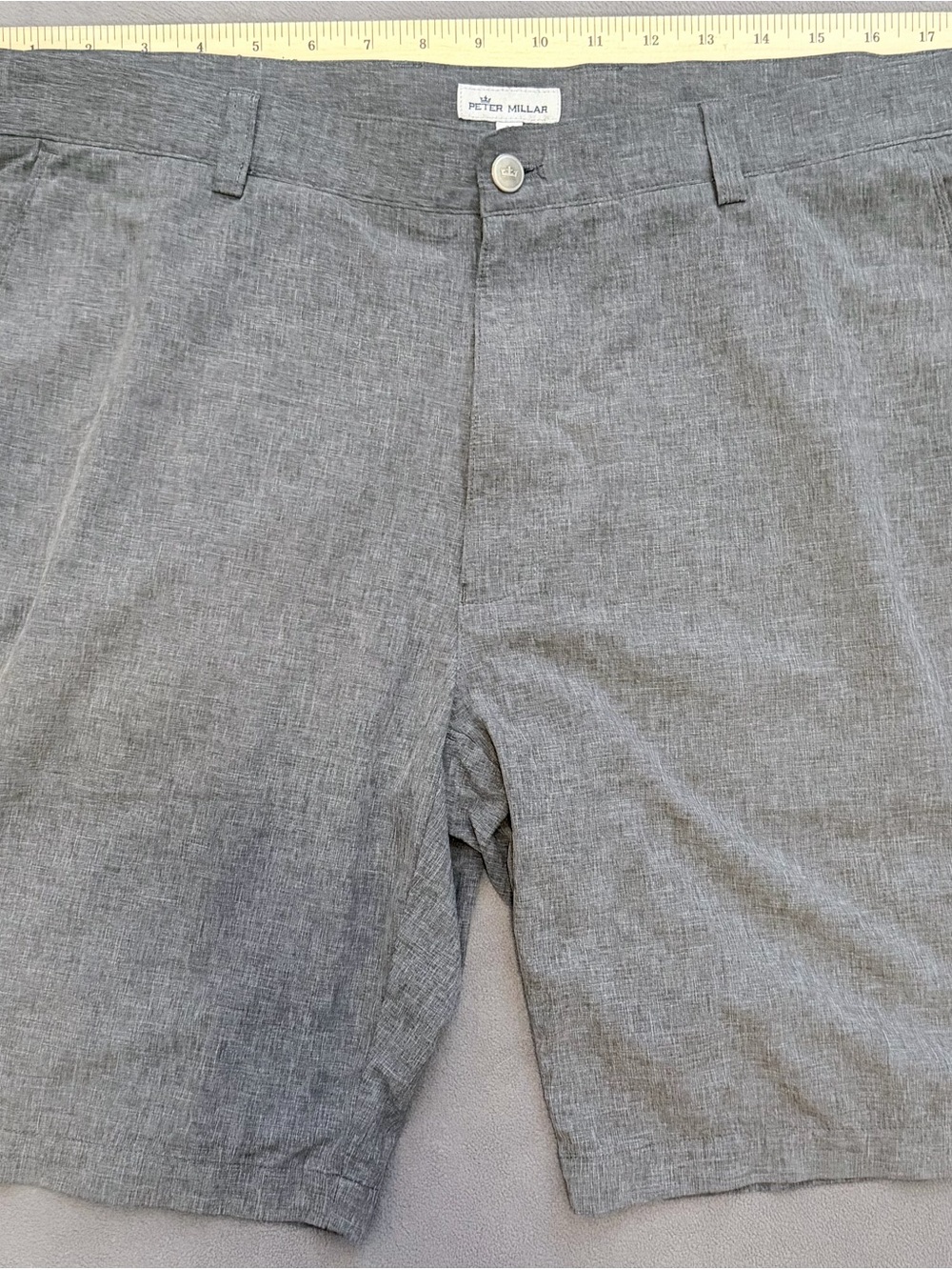 Peter Millar - Gray - Mens - Chino Shorts - Size 36 - 9” Inseam